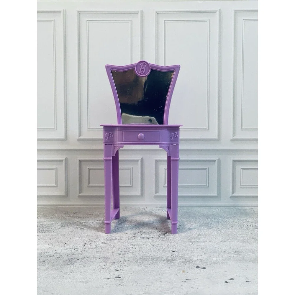 2010 Barbie Malibu House Dreamhouse Replacement Purple Vanity  Furniture Piece